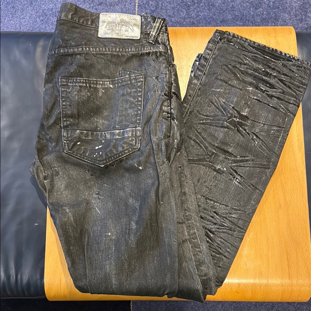 PRPS Black Distressed Skinny Jeans